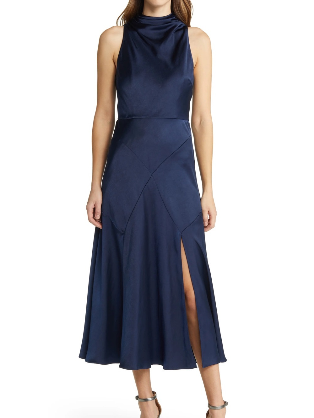 TED BAKER LONDON | Lilymay Bias Cut Satin Dress P2P 15.5” Size 0
